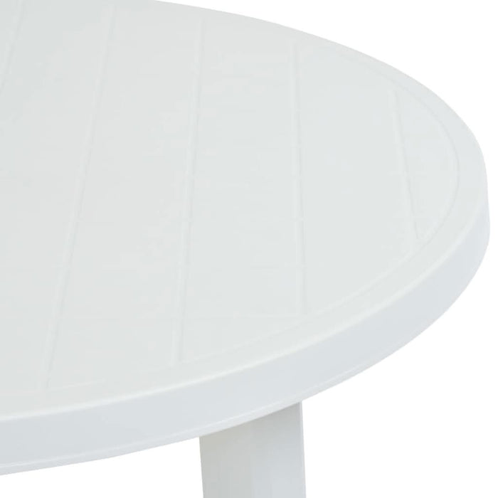 Masă de grădină, alb, 89 cm, plastic - WALTI WALTI