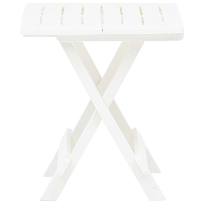 Masă de grădină pliabilă, alb, 45 x 43 x 50 cm, plastic - WALTI WALTI