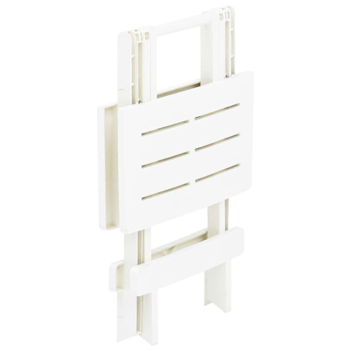 Masă de grădină pliabilă, alb, 45 x 43 x 50 cm, plastic - WALTI WALTI
