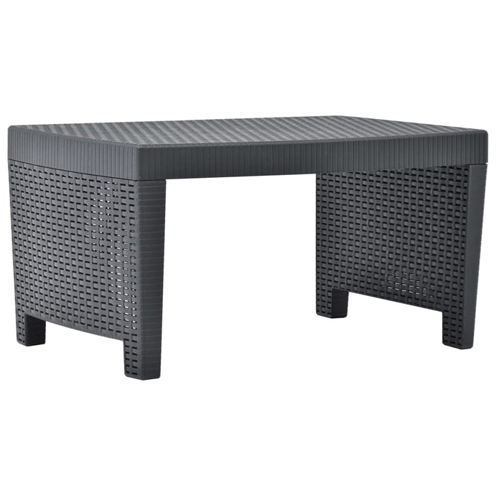 Set mobilier de grădină, 3 piese, antracit, plastic - WALTI WALTI