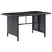 Set mobilier de grădină cu perne, 6 piese, negru, poliratan - WALTI WALTI