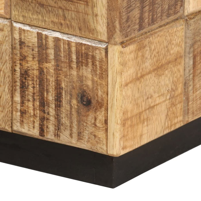 Măsuțe de cafea, 2 buc., design bloc, lemn brut de mango - WALTI WALTI