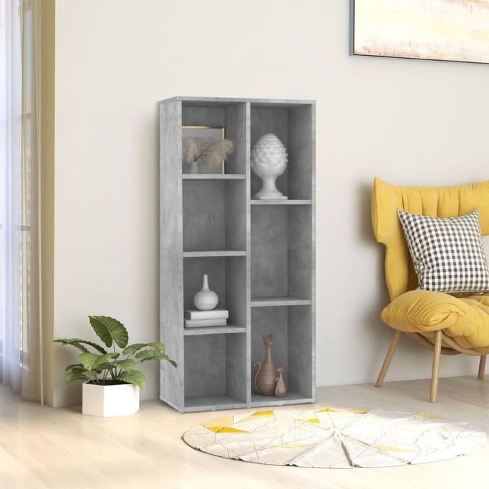 Bibliotecă, gri beton, 50 x 25 x 106 cm, PAL - WALTI WALTI