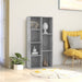 Bibliotecă, gri beton, 50 x 25 x 106 cm, PAL - WALTI WALTI