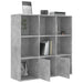 Bibliotecă, gri beton, 98x30x98 cm, lemn compozit - WALTI WALTI