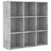 Bibliotecă, gri beton, 98 x 30 x 98 cm, PAL - WALTI WALTI