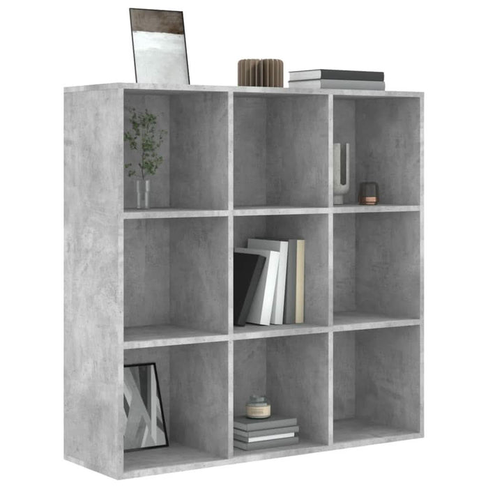 Bibliotecă, gri beton, 98 x 30 x 98 cm, PAL - WALTI WALTI