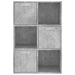 Dulap de depozitare, gri beton, 60 x 29,5 x 90 cm, PAL - WALTI WALTI