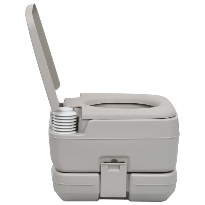 Toaletă portabilă pentru camping, gri, 10+10 L - WALTI WALTI