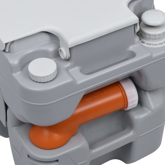 Toaletă portabilă pentru camping, gri, 20+10 L - WALTI WALTI