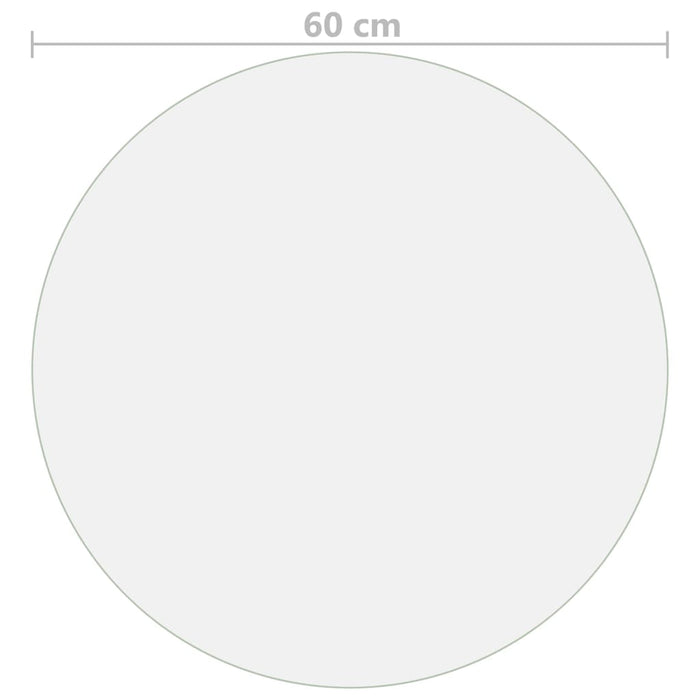 Folie de protecție masă, transparent, Ø 60 cm, PVC, 2 mm - WALTI WALTI