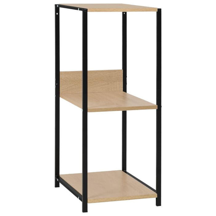 Bibliotecă mică negru/stejar, 33,5x39,6x79,7 cm, lemn prelucrat - WALTI WALTI