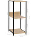 Bibliotecă mică negru/stejar, 33,5x39,6x79,7 cm, lemn prelucrat - WALTI WALTI