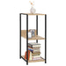 Bibliotecă mică negru/stejar, 33,5x39,6x79,7 cm, lemn prelucrat - WALTI WALTI