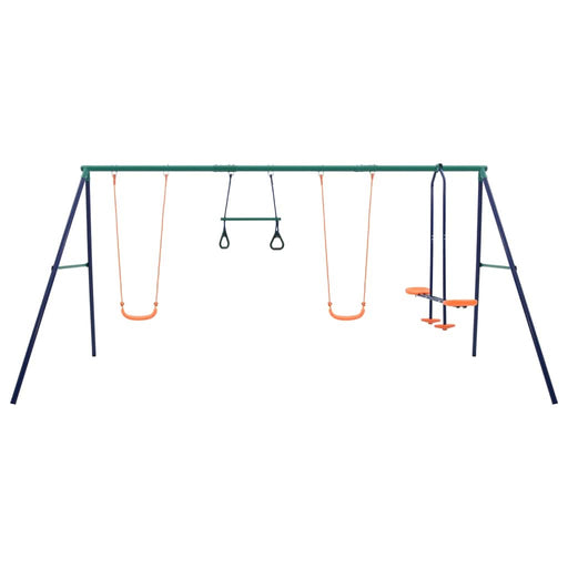 Set de leagăne cu inele de gimnastică și 4 locuri, oțel - WALTI WALTI
