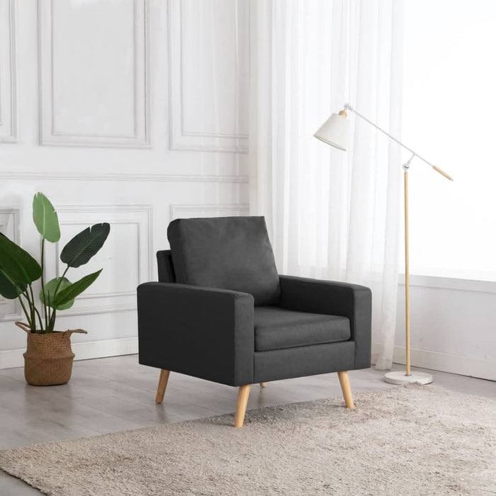 Fotoliu, gri închis, material textil - WALTI WALTI