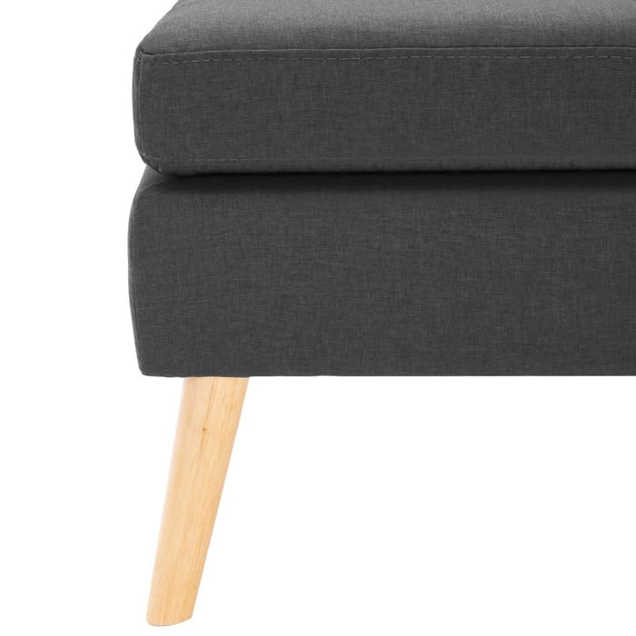 Taburet, gri închis, material textil - WALTI WALTI