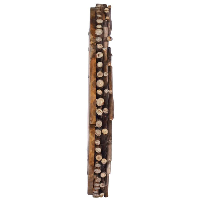 Oglindă de perete, 60 cm, tec, rotund - WALTI WALTI