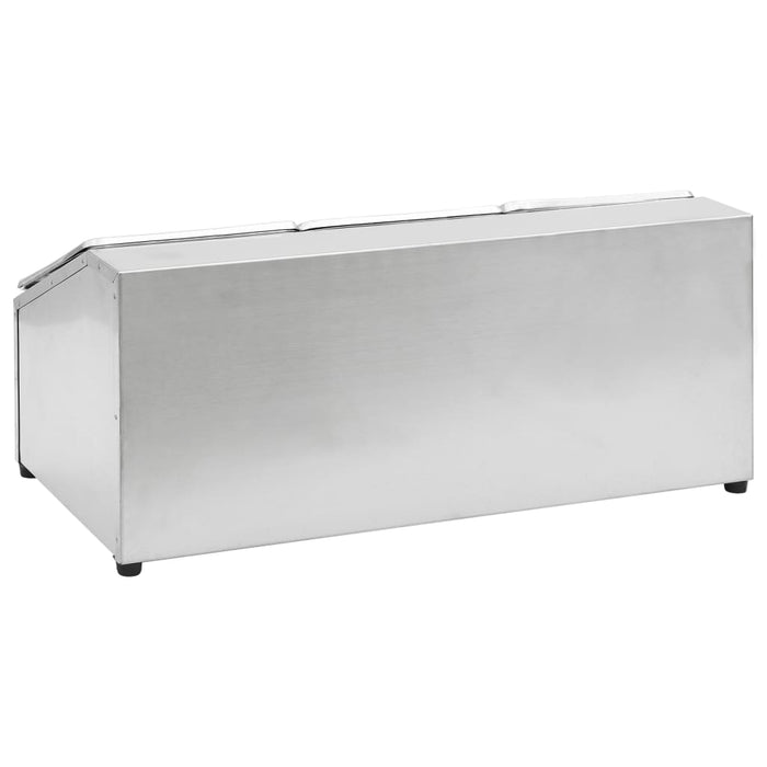 Recipient Gastronorm cu 3 secțiuni GN 1/6 oțel inoxidabil - WALTI WALTI