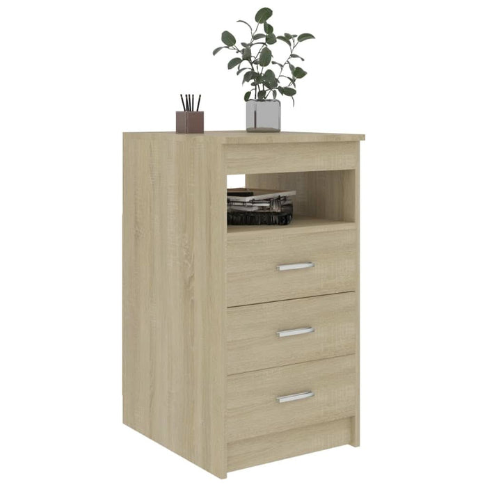 Dulap cu sertare, stejar sonoma, 40x50x76 cm, lemn compozit - WALTI WALTI