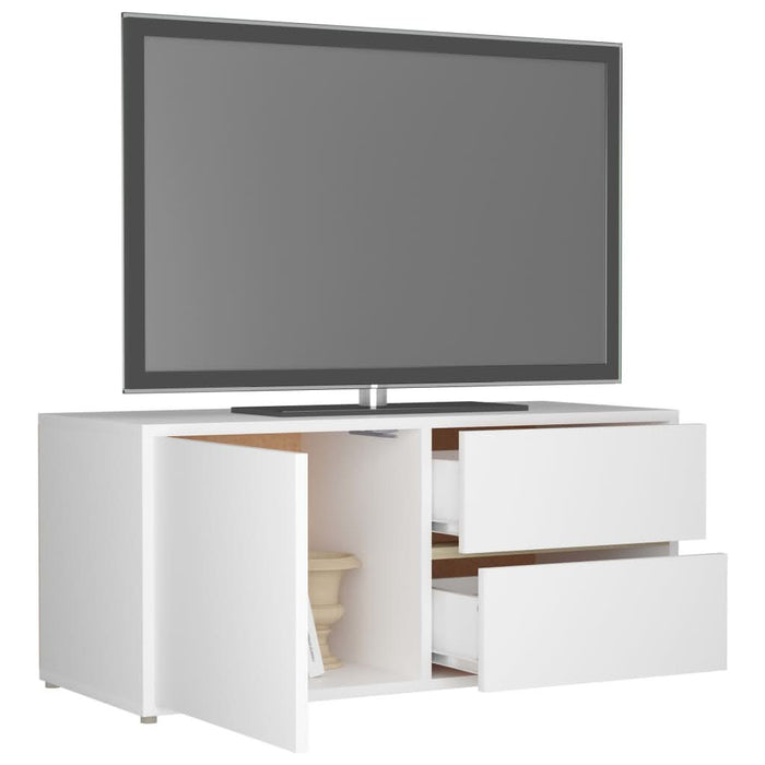 Comodă TV, alb, 80 x 34 x 36 cm, PAL - WALTI WALTI