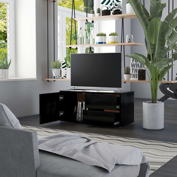 Comodă TV, negru, 80 x 34 x 36 cm, PAL - WALTI WALTI