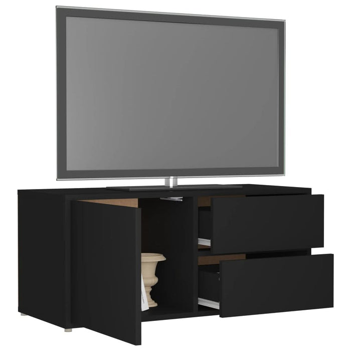 Comodă TV, negru, 80 x 34 x 36 cm, PAL - WALTI WALTI
