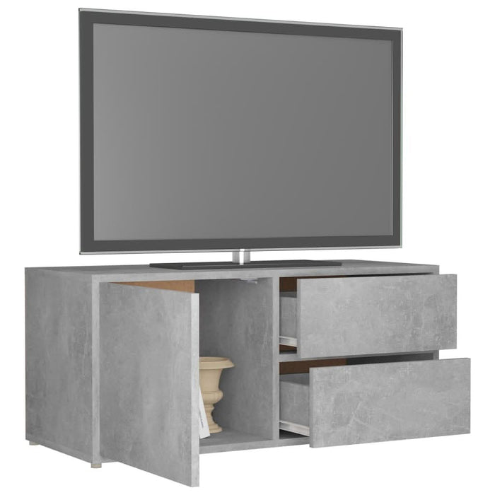 Comodă TV, gri beton, 80 x 34 x 36 cm, PAL - WALTI WALTI