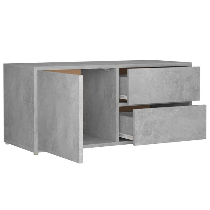 Comodă TV, gri beton, 80 x 34 x 36 cm, PAL - WALTI WALTI
