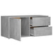 Comodă TV, gri beton, 80 x 34 x 36 cm, PAL - WALTI WALTI