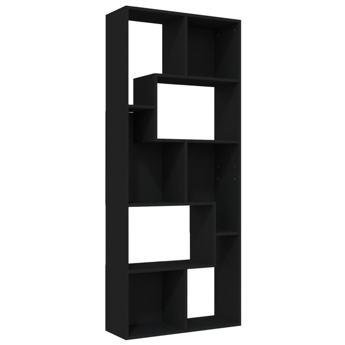 Bibliotecă, negru, 67 x 24 x 161 cm, PAL - WALTI WALTI
