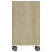 Masă laterală, stejar sonoma, 70x35x55 cm, lemn compozit - WALTI WALTI