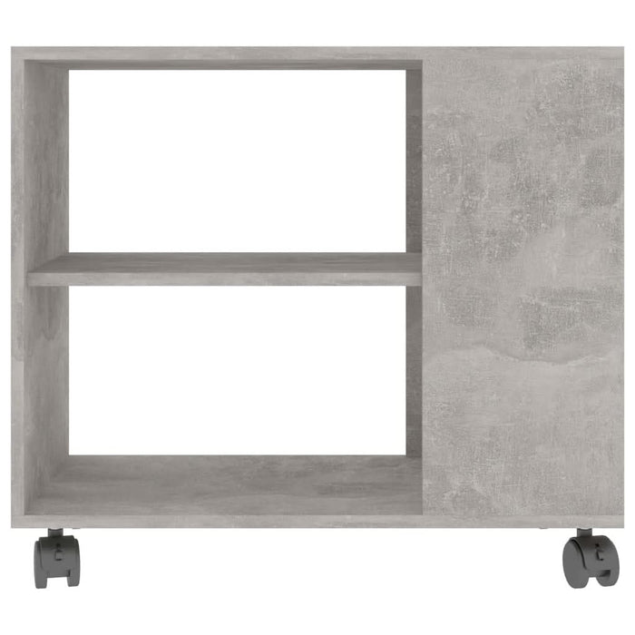 Masă laterală, gri beton, 70x35x55 cm, lemn compozit - WALTI WALTI