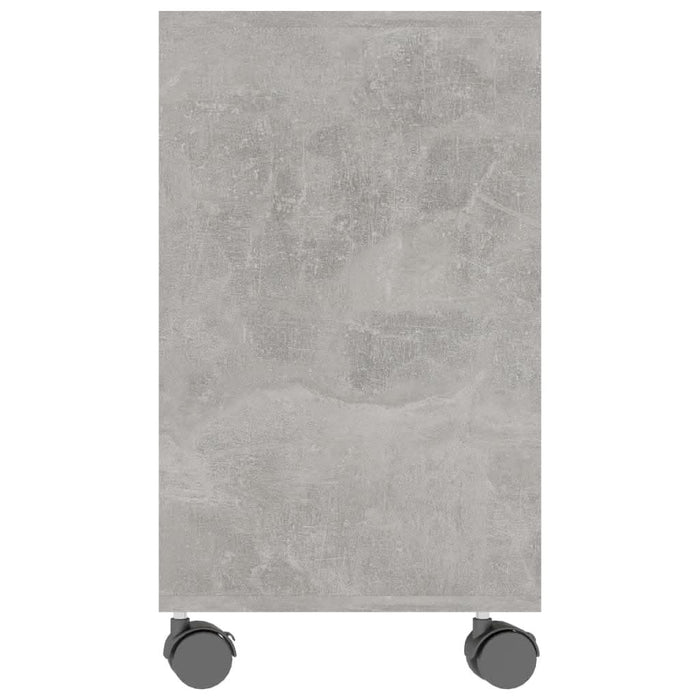 Masă laterală, gri beton, 70x35x55 cm, lemn compozit - WALTI WALTI