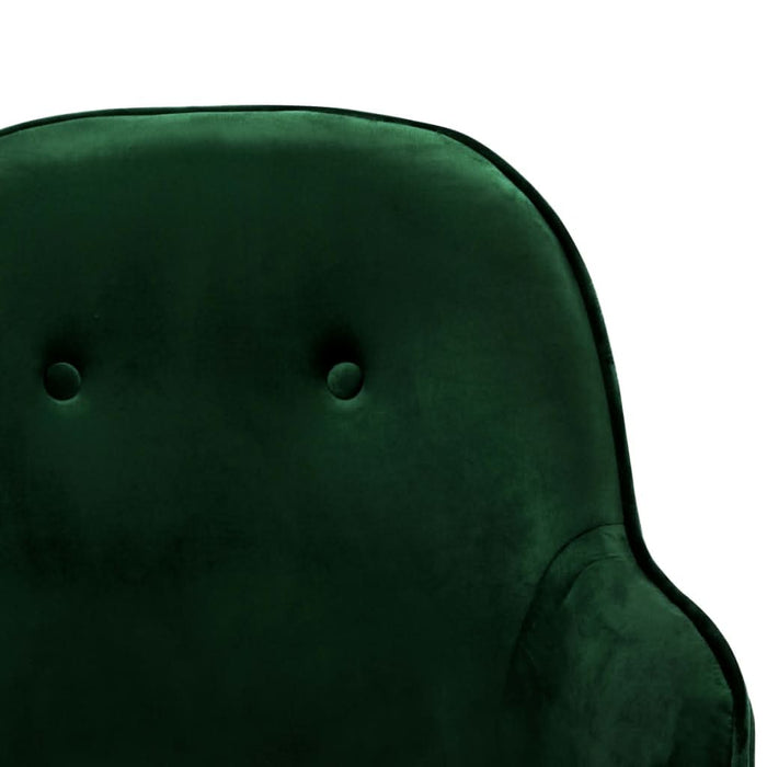 Scaun balansoar, verde închis, catifea - WALTI WALTI