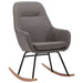 Scaun balansoar, gri deschis, material textil - WALTI WALTI