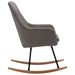 Scaun balansoar, gri deschis, material textil - WALTI WALTI