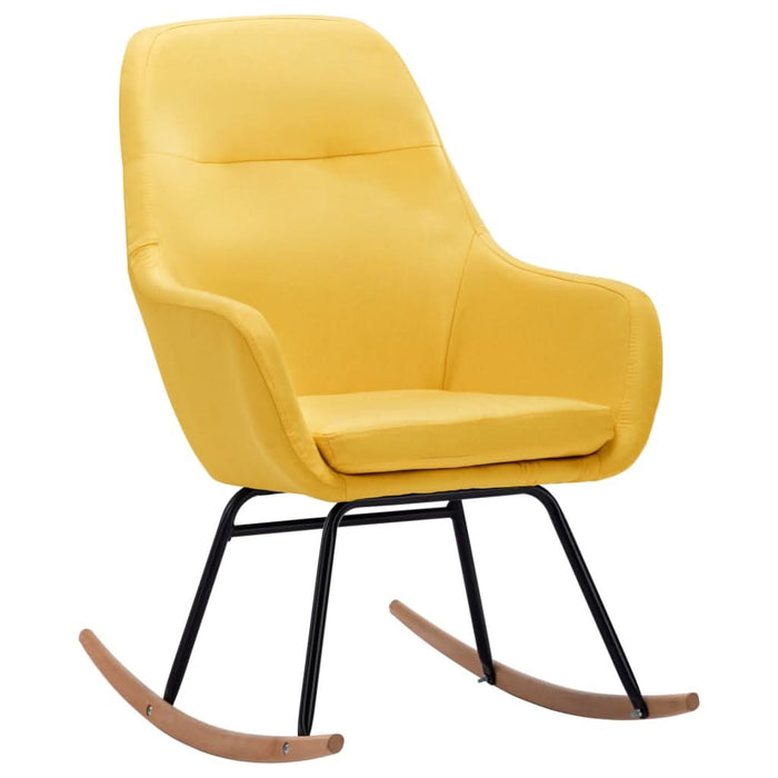 Scaun balansoar, galben muștar, material textil - WALTI WALTI