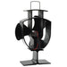 Ventilator de sobă cu alimentare termică, 3 palete, negru - WALTI WALTI
