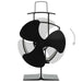 Ventilator de sobă cu alimentare termică, 3 palete, negru - WALTI WALTI