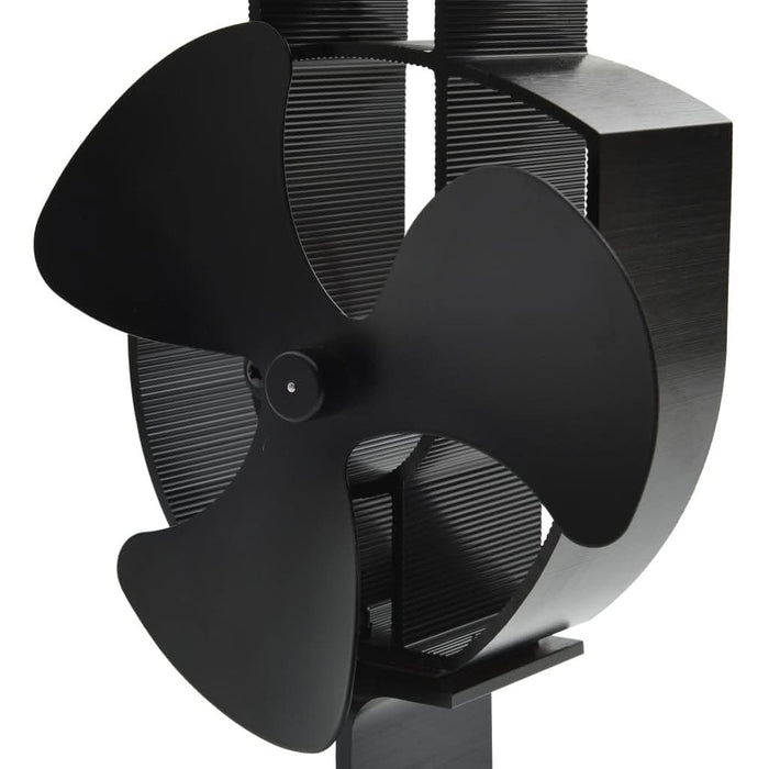 Ventilator de sobă cu alimentare termică, 3 palete, negru - WALTI WALTI