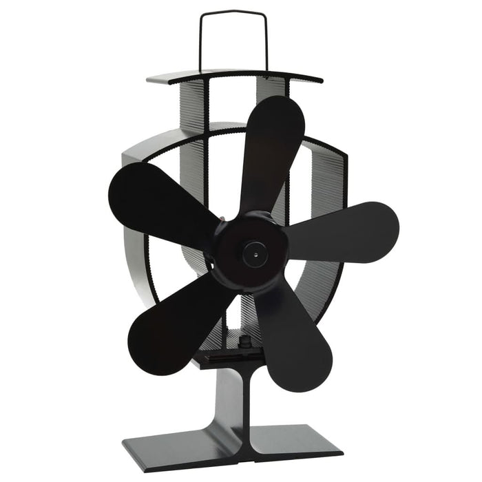 Ventilator de sobă cu alimentare termică, 5 palete, negru - WALTI WALTI