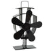 Ventilator de sobă cu alimentare termică, 5 palete, negru - WALTI WALTI