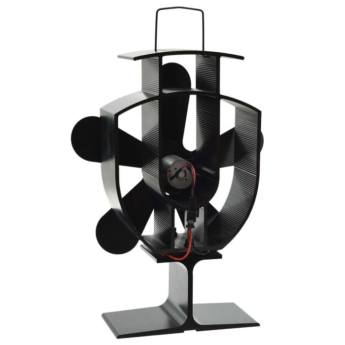Ventilator de sobă cu alimentare termică, 5 palete, negru - WALTI WALTI