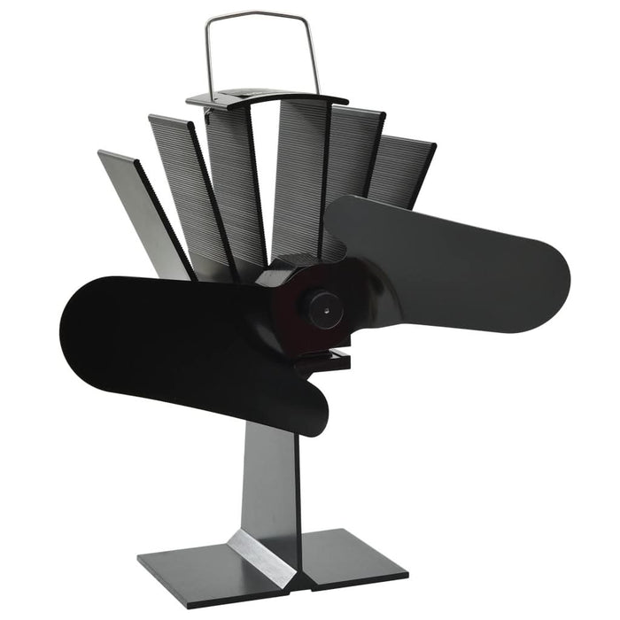 Ventilator de sobă cu alimentare termică, 2 palete, negru - WALTI WALTI