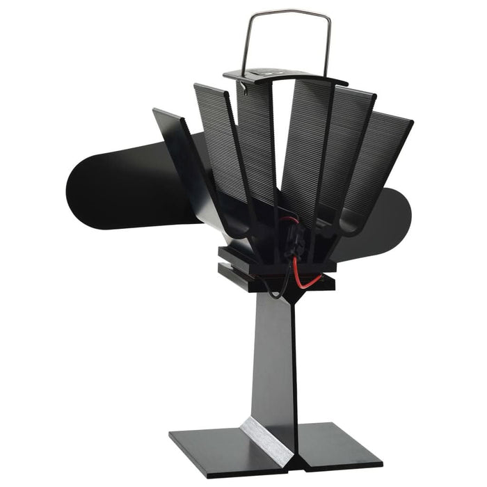 Ventilator de sobă cu alimentare termică, 2 palete, negru - WALTI WALTI