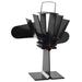 Ventilator de sobă cu alimentare termică, 2 palete, negru - WALTI WALTI