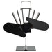 Ventilator de sobă cu alimentare termică, 2 palete, negru - WALTI WALTI