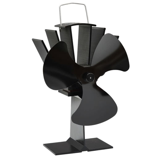 Ventilator de sobă cu alimentare termică, 3 palete, negru - WALTI WALTI