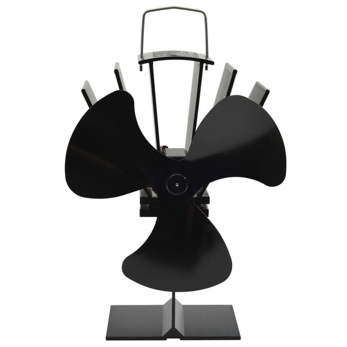 Ventilator de sobă cu alimentare termică, 3 palete, negru - WALTI WALTI